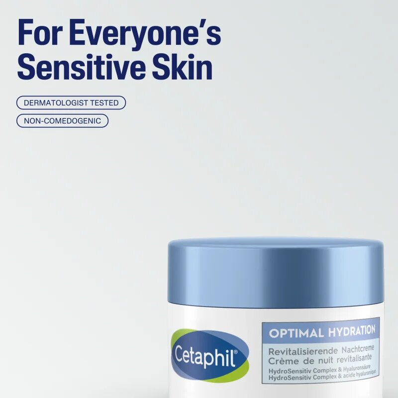 Cetaphil Optimal Hydration Replenishing Night Cream hydratační noční krém pro citlivou pleť 48 g