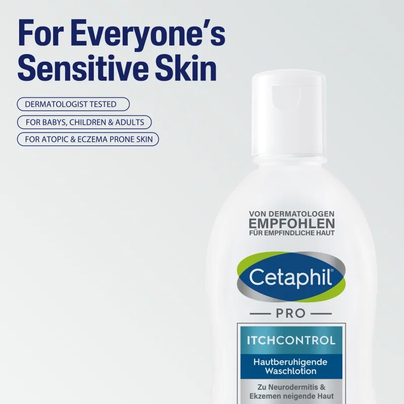 Cetaphil PRO ItchControl Body Wash sprchový gel pro suchou a podrážděnou pokožku 295 ml