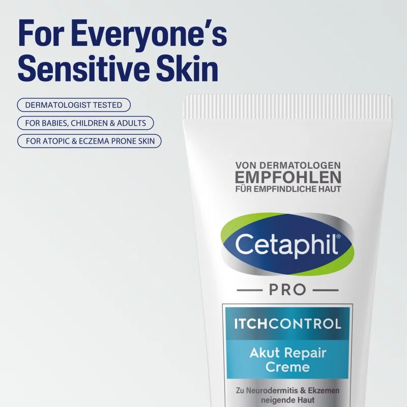 Cetaphil Pro ItchControl Repair regenerační krém pro suchou a ekzematickou pokožku 227 ml