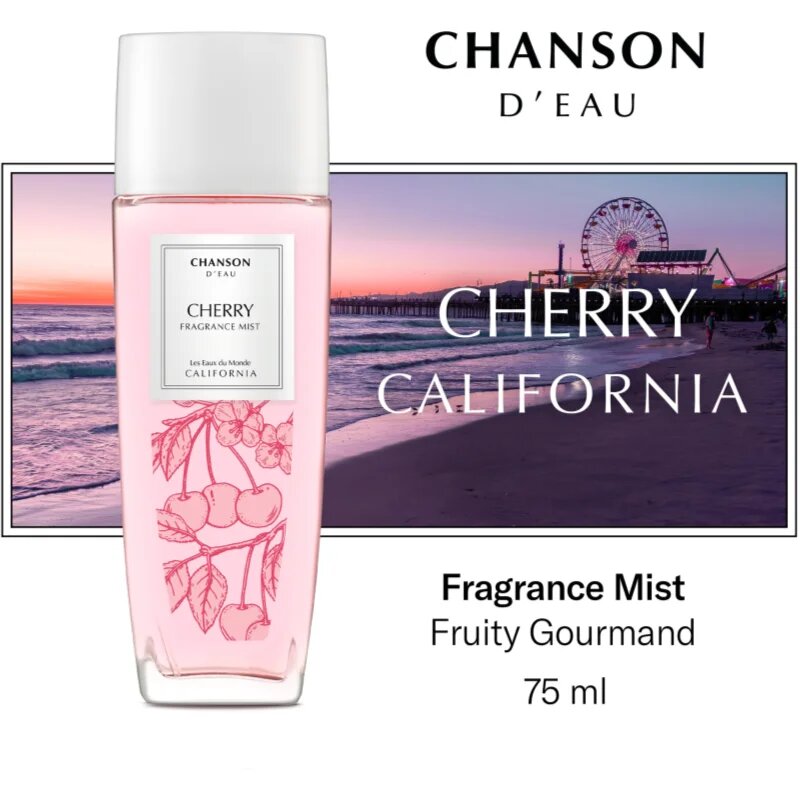 Chanson d'Eau Les Eaux Du Monde Cherry tělový sprej pro ženy 75 ml