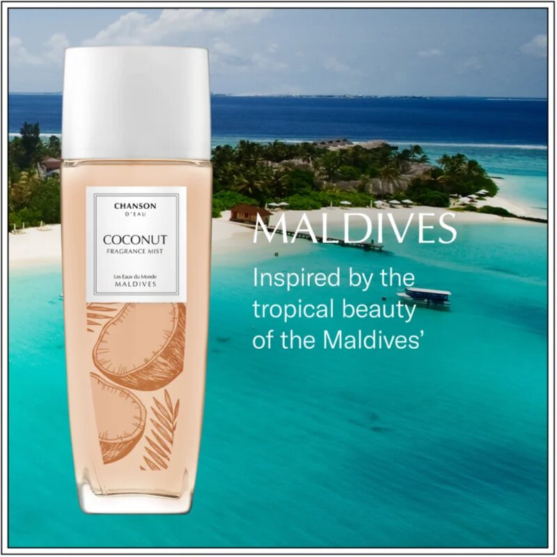 Chanson d'Eau Les Eaux Du Monde Coconut tělový sprej pro ženy 75 ml