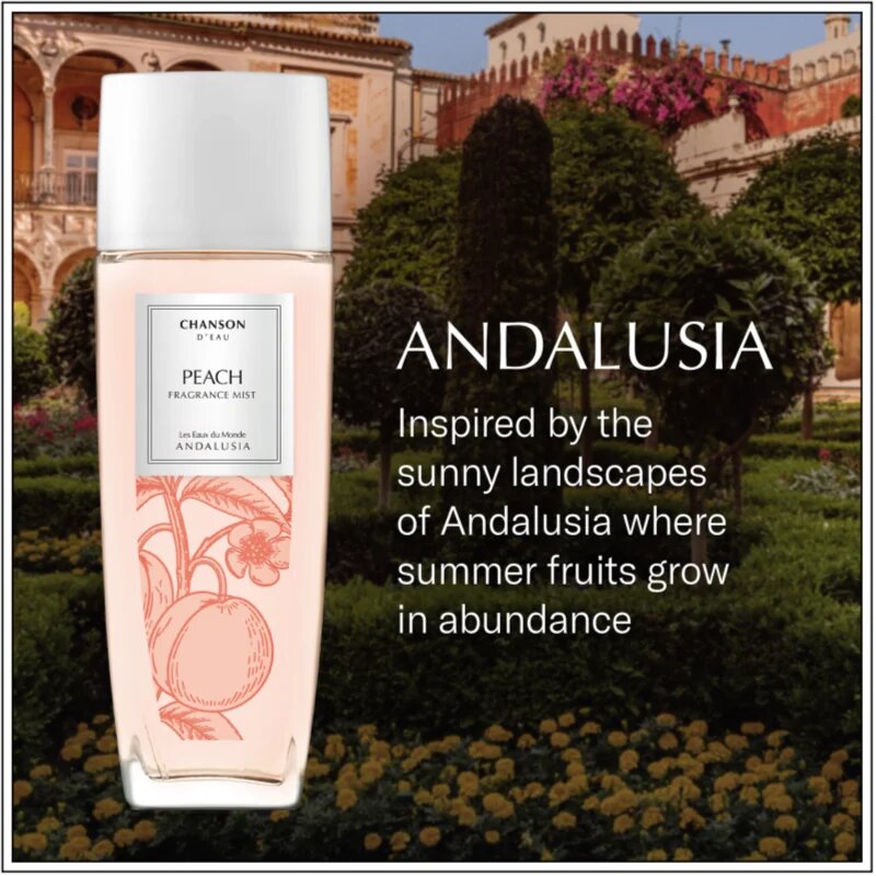 Chanson d'Eau Les Eaux Du Monde Peach tělový sprej pro ženy 75 ml