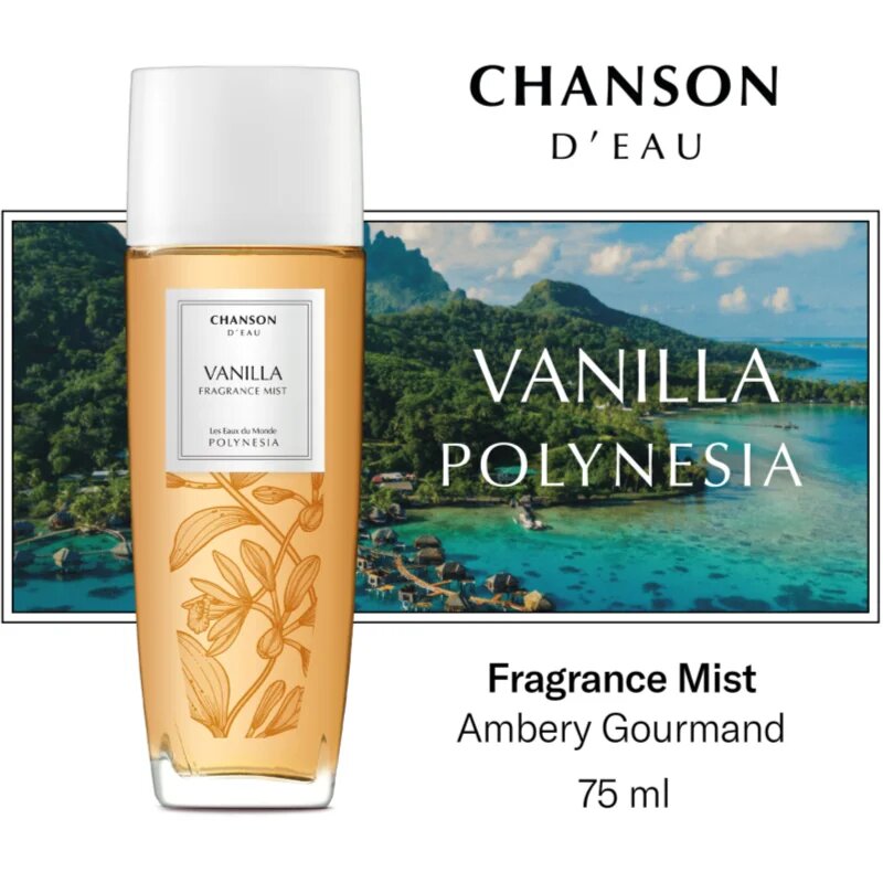Chanson d'Eau Les Eaux Du Monde Vanilla tělový sprej pro ženy 75 ml