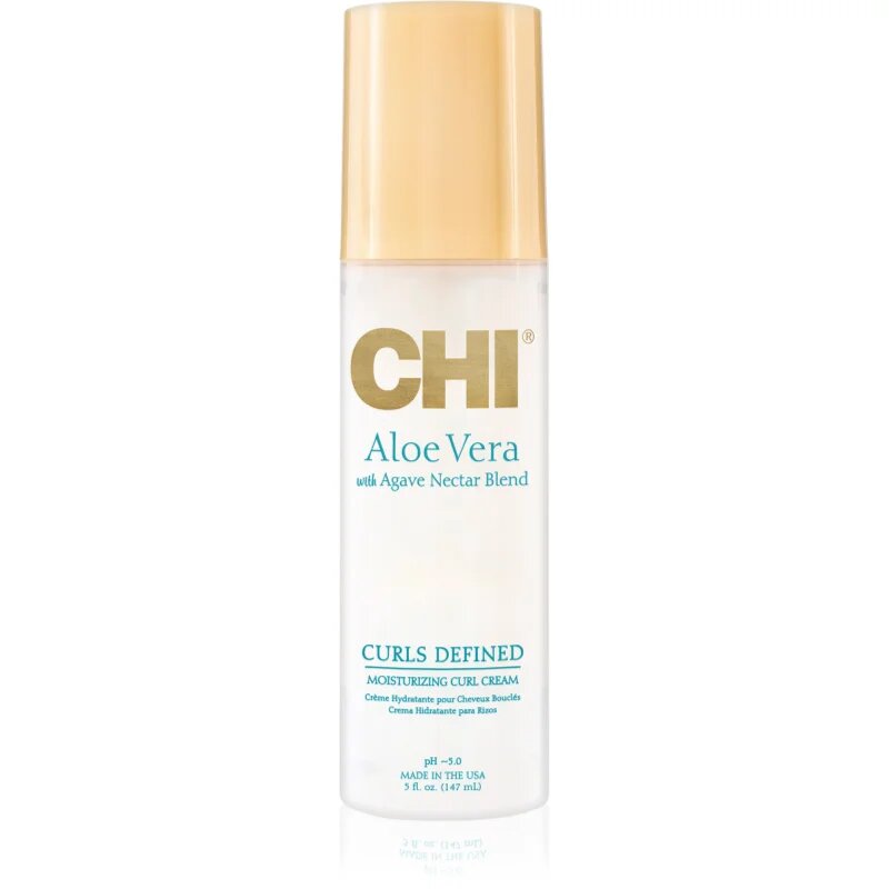 CHI Aloe Vera Moisturizing Curl Cream bezoplachový sprej pro vlnité a kudrnaté vlasy 147 ml