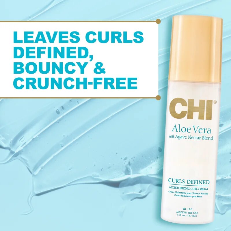 CHI Aloe Vera Moisturizing Curl Cream bezoplachový sprej pro vlnité a kudrnaté vlasy 147 ml