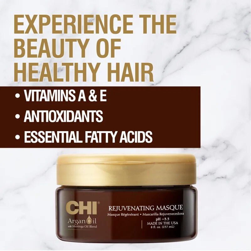 CHI Argan Oil Rejuvenating Masque vyživující maska pro suché a poškozené vlasy 237 ml