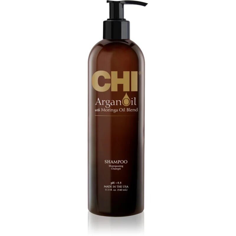 CHI Argan Oil Shampoo vyživující šampon pro suché a poškozené vlasy 340 ml