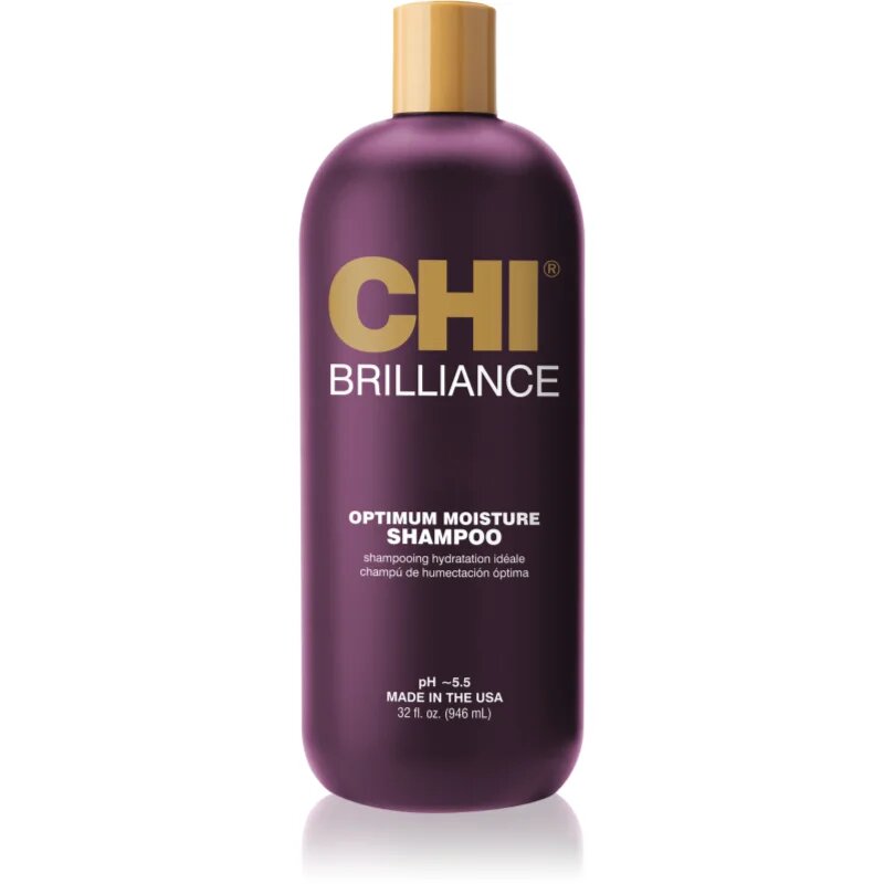 CHI Brilliance Optimum Moisture Shampoo hydratační šampon pro lesk a hebkost vlasů 355 ml