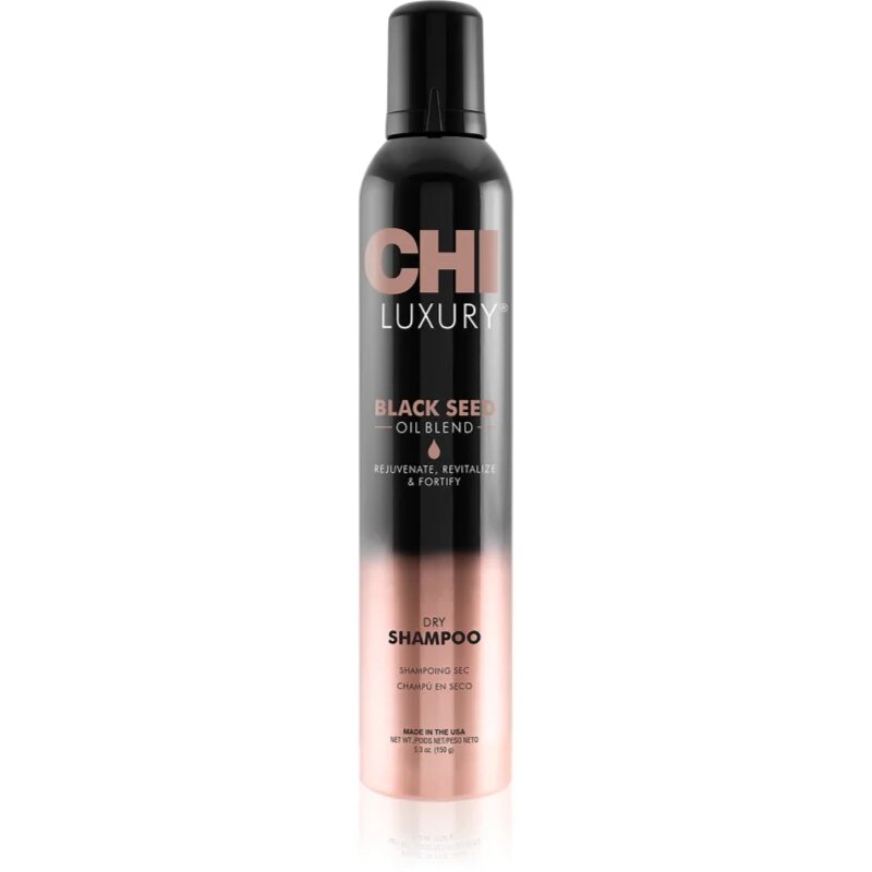 CHI Luxury Black Seed Oil Dry Shampoo matný suchý šampon pro objem 150 ml