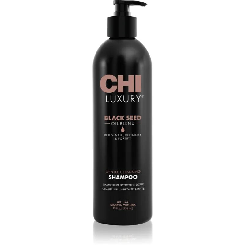 CHI Luxury Black Seed Oil Gentle Cleansing Shampoo jemný čisticí šampon 739 ml