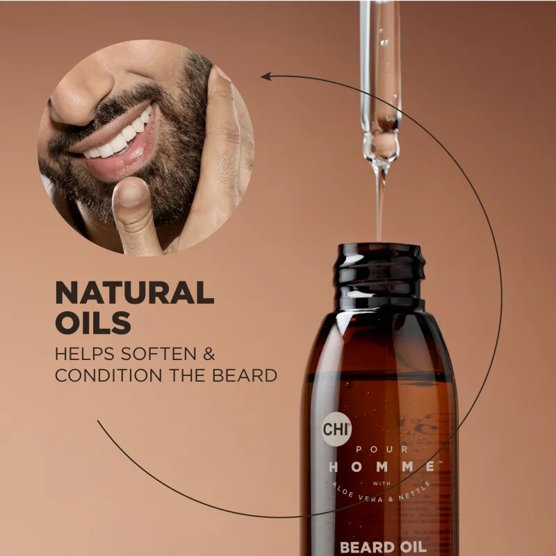 CHI Pour Homme Beard Oil olej na vousy s vůní dřeva 59 ml