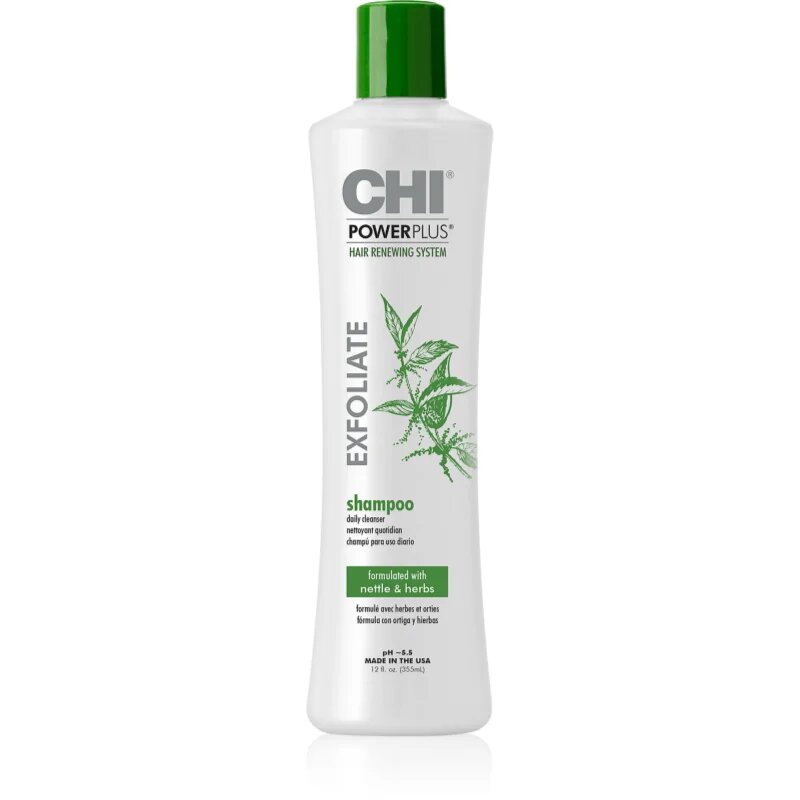 CHI Power Plus Exfoliate Shampoo exfoliační šampon pro obnovu pokožky hlavy 355 ml