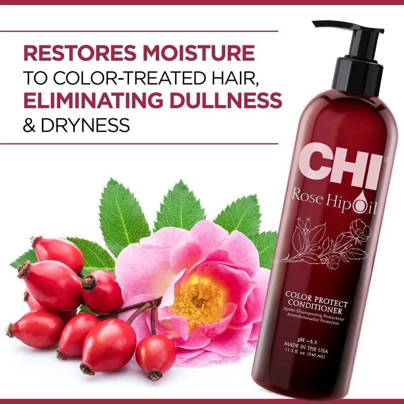 CHI Rose Hip Oil Conditioner kondicionér pro barvené vlasy 340 ml
