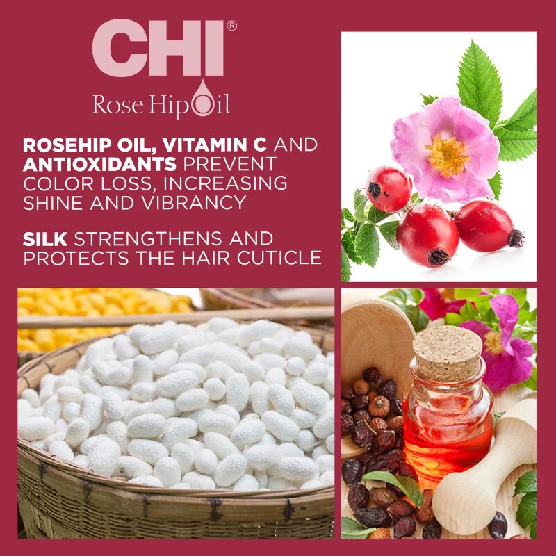 CHI Rose Hip Oil Conditioner kondicionér pro barvené vlasy 340 ml