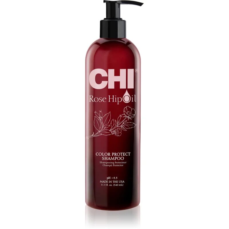 CHI Rose Hip Oil Shampoo šampon pro barvené vlasy 340 ml