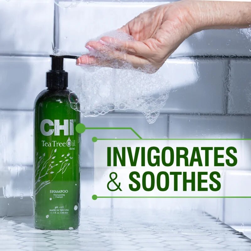 CHI Tea Tree Oil Shampoo šampon pro mastné vlasy a vlasovou pokožku 340 ml