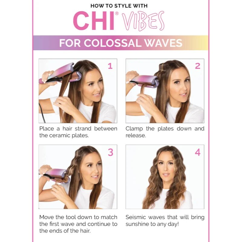 CHI Vibes Colossal Waver trojkulma na vlasy 1 ks