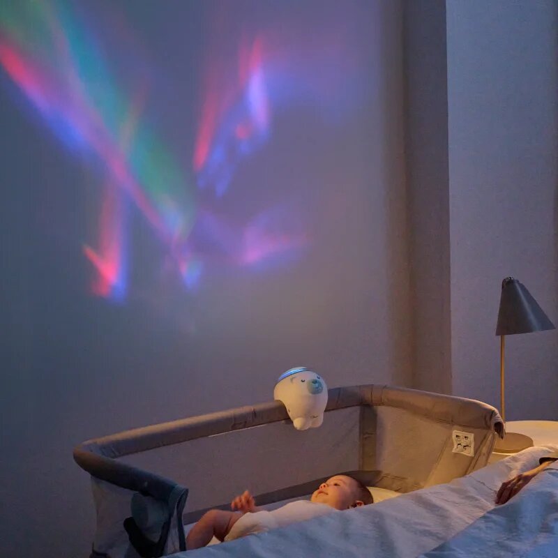 Chicco Cot And Nightstand Projector Polar Bear projektor 2 v 1 Neutral 1 ks