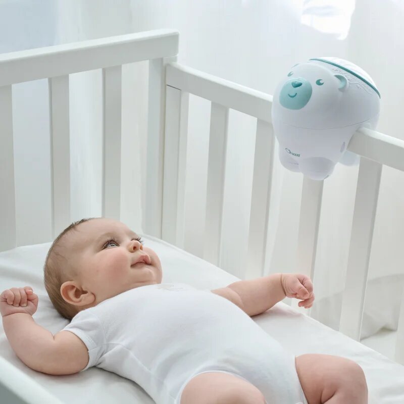 Chicco Cot And Nightstand Projector Polar Bear projektor 2 v 1 Neutral 1 ks