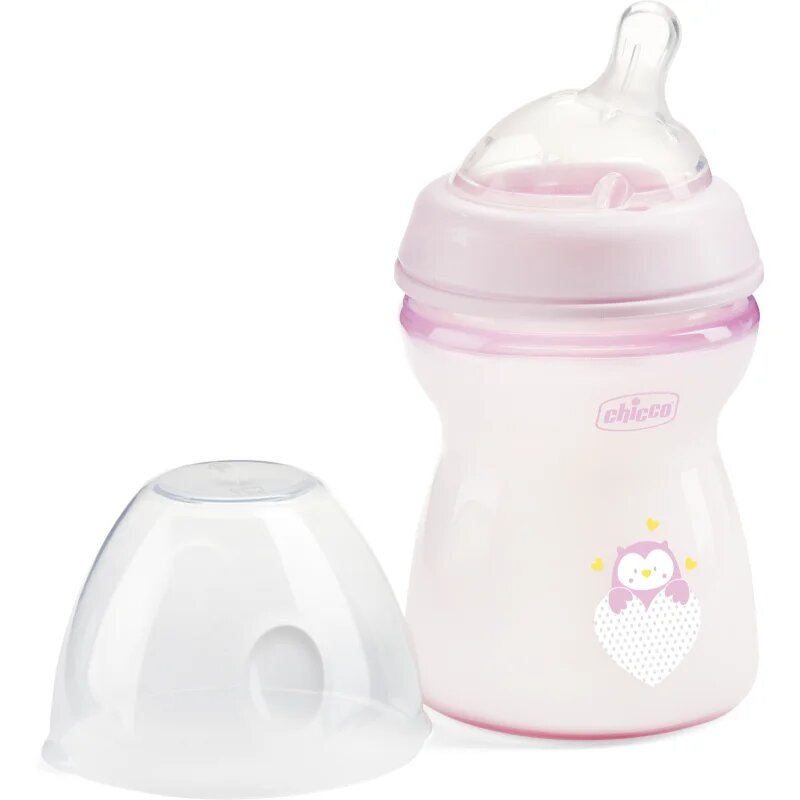 Chicco Natural Feeling Girl kojenecká láhev 2m+ 1 ks
