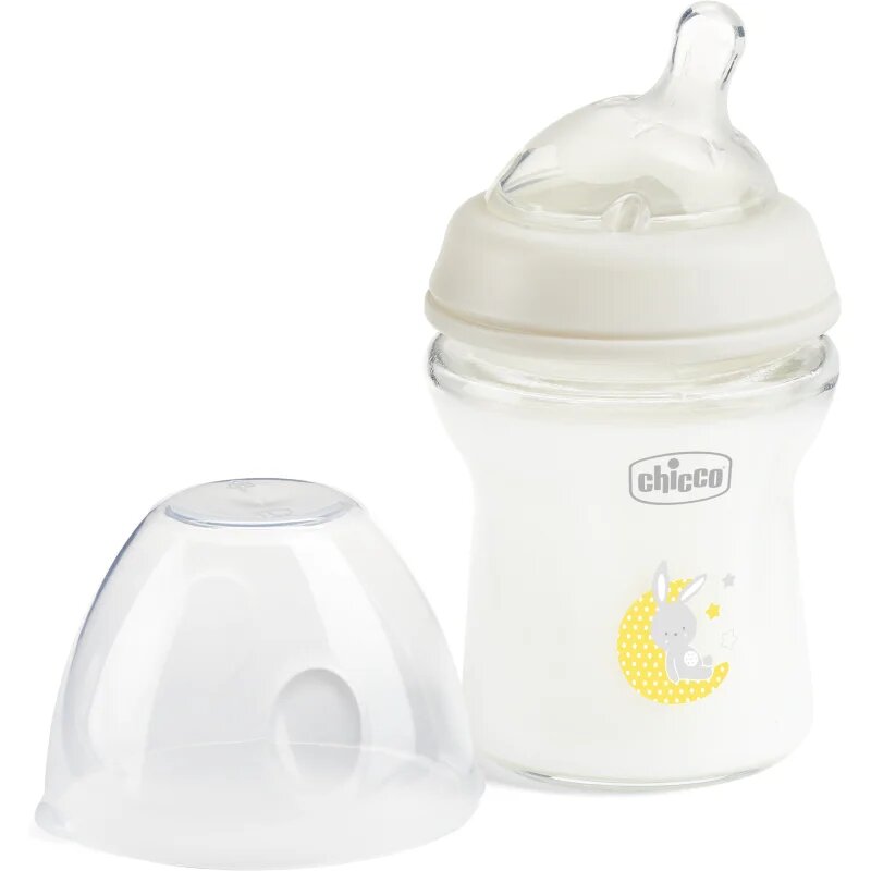 Chicco Natural Feeling Glass Neutral II kojenecká láhev 0m+ 1 ks