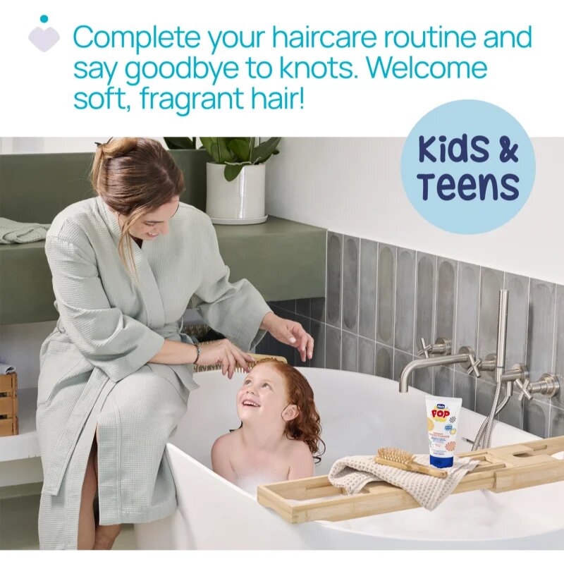 Chicco Pop Vanilla Wrap kondicionér na vlasy pro děti 150 ml