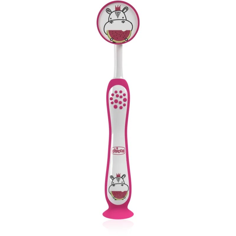 Chicco Toothbrush 3-6y+ zubní kartáček pro děti Hippo 1 ks