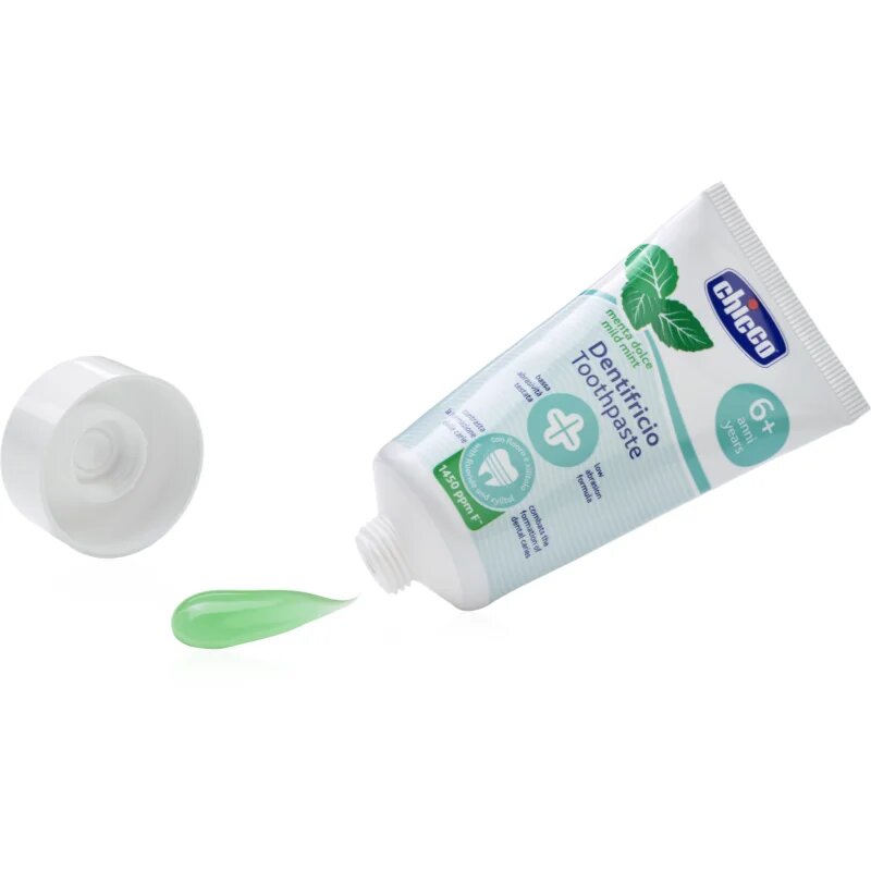 Chicco Toothpaste Mild Mint dětská zubní pasta 6+ let 1 ks