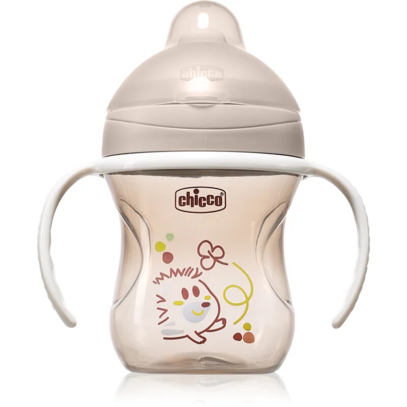 Chicco Training Cup 6m+ tréninkový hrnek s držadly Grey 1 ks
