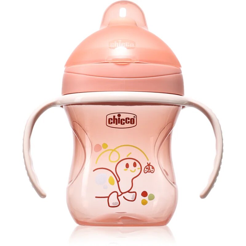 Chicco Training Cup 6m+ tréninkový hrnek s držadly Pink 1 ks