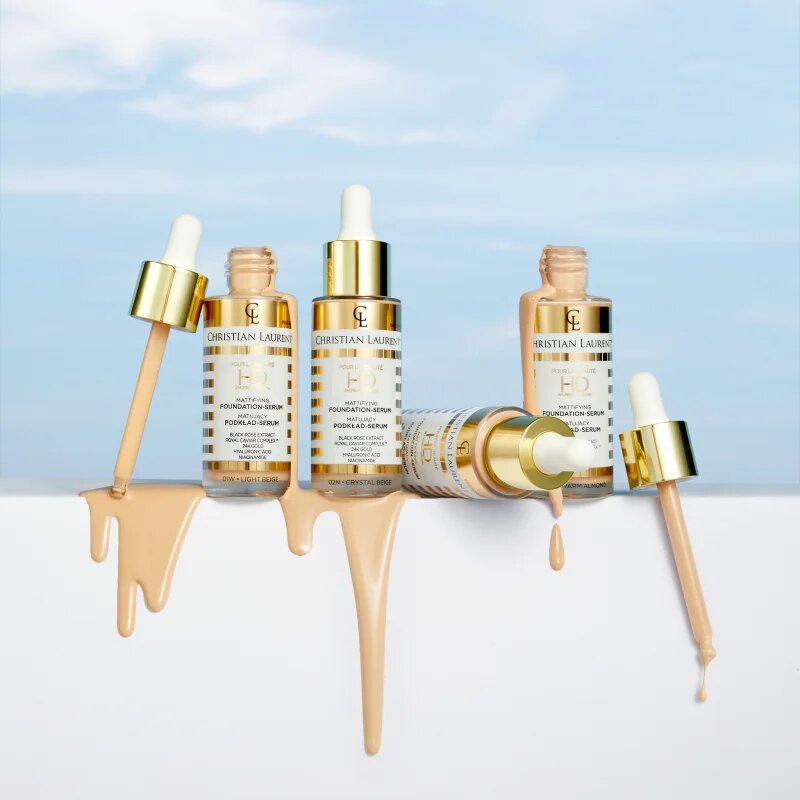 Christian Laurent Pour La Beauté HD 4M Pixel Fusion rozjasňující podkladové sérum na obličej odstín 01 Light Beige 32 ml