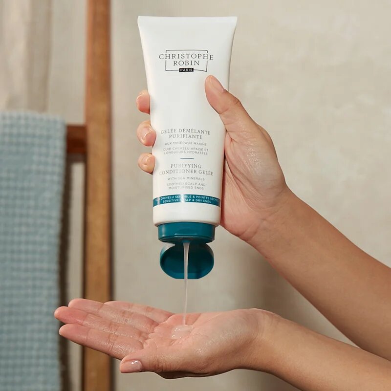 Christophe Robin Purifying Conditioner Geleé with Sea Minerals gelový kondicionér pro snadné rozčesání vlasů 200 ml