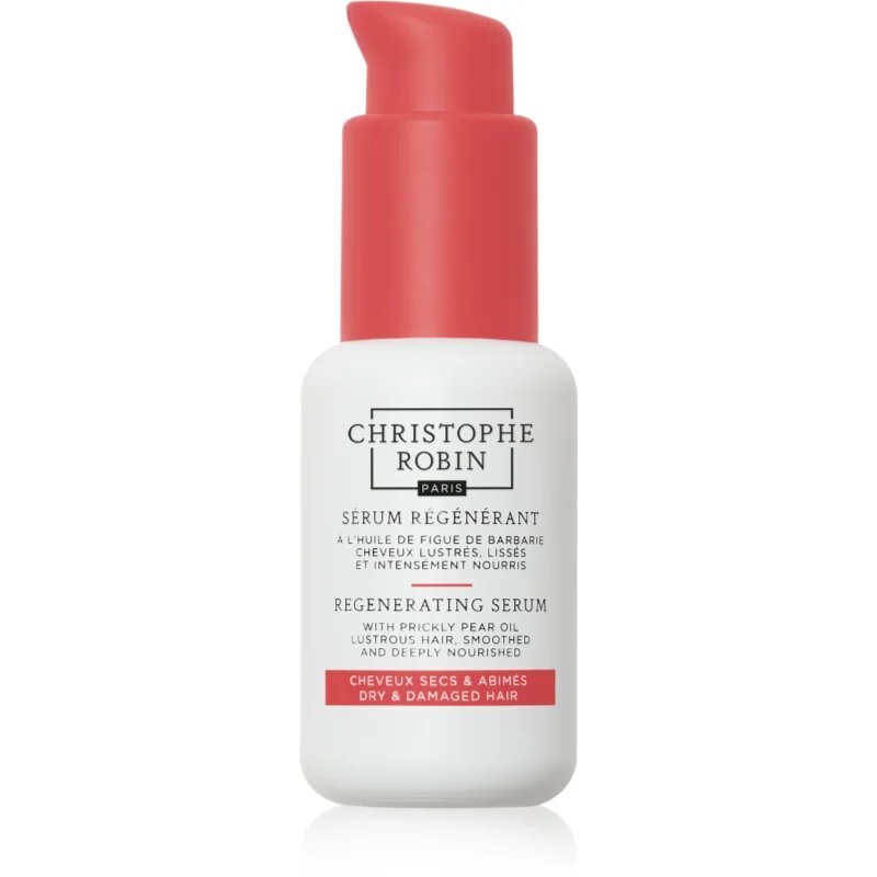Christophe Robin Regenerating Serum with Prickly Pear Oil regenerační sérum pro suché poškozené a chemicky ošetřené vlasy 50 ml