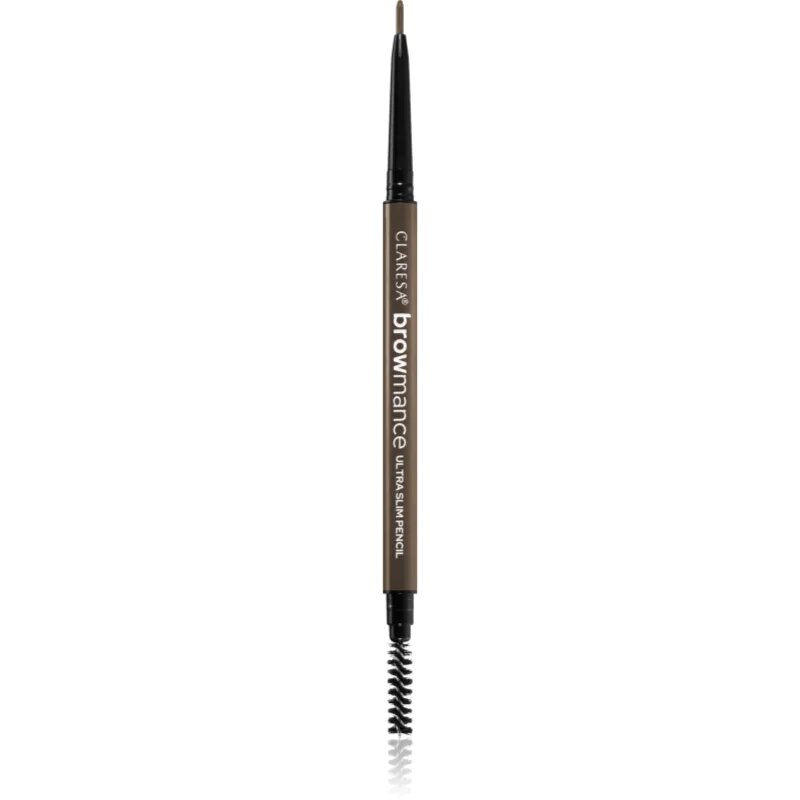 Claresa Browmance precizní tužka na obočí s kartáčkem odstín 03 Deep Brown 0.07 g