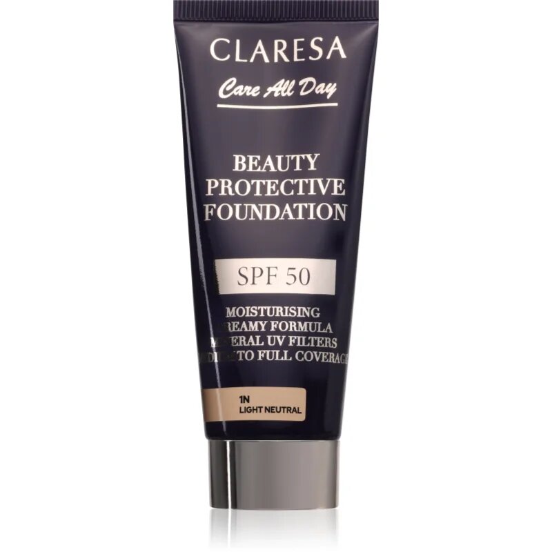 Claresa Care All Day Beauty Protective Foundation ochranný make-up SPF 50 odstín 1N Light Neutral 30 ml