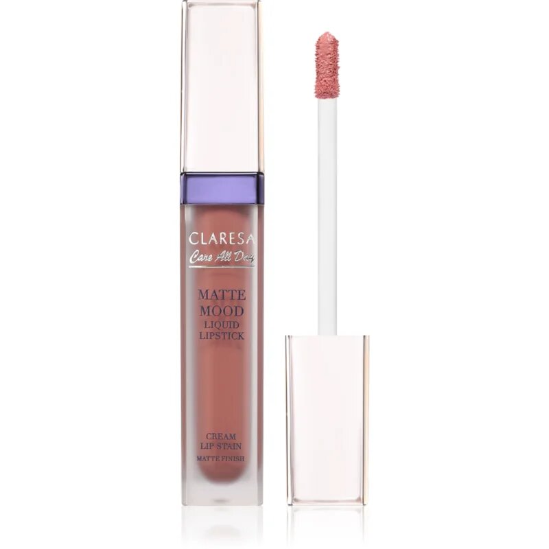 Claresa Care All Day Matte Mood Liquid Lipstick matná tekutá rtěnka odstín 01 Joyful 7 ml