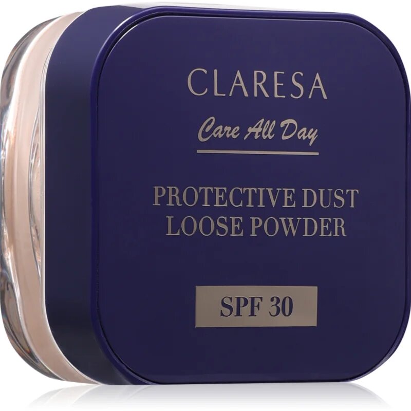 Claresa Care All Day Protective Dust Loose Powder sypký fixační pudr SPF 30 odstín Universal 5 g