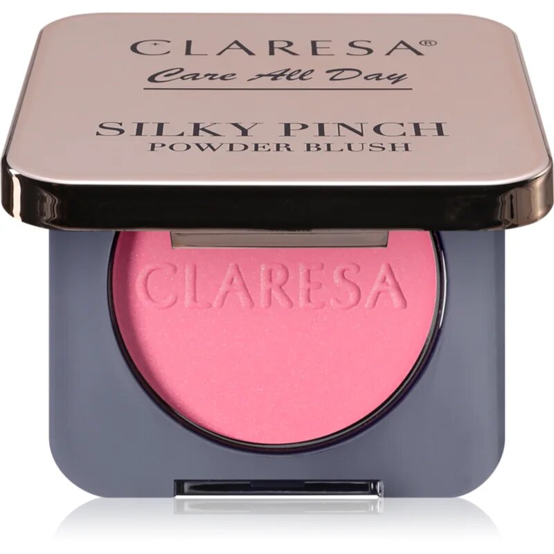 Claresa Care All Day Silky Pinch Powder Blush kompaktní tvářenka pro dlouhotrvající efekt 02 Lumi Pink 2 g