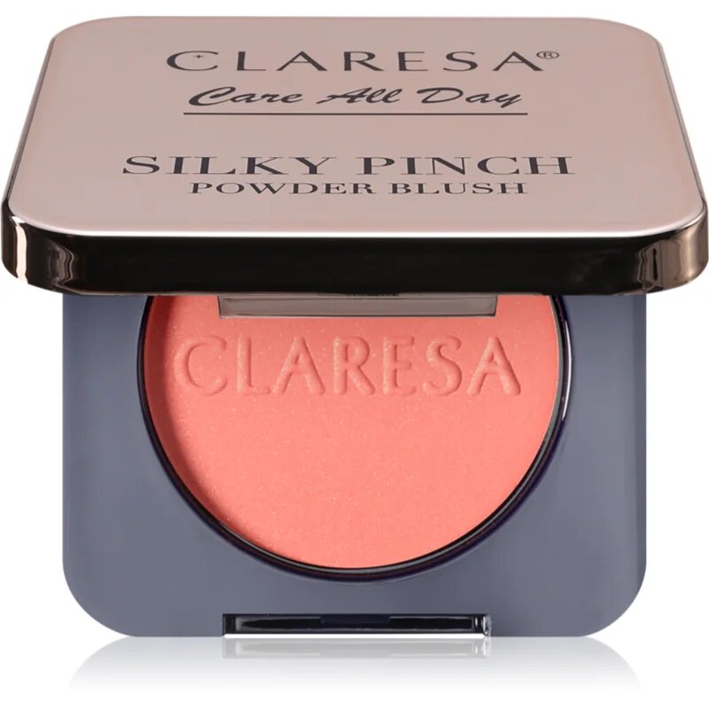 Claresa Care All Day Silky Pinch Powder Blush kompaktní tvářenka pro dlouhotrvající efekt 03 Lumi Peach 2 g