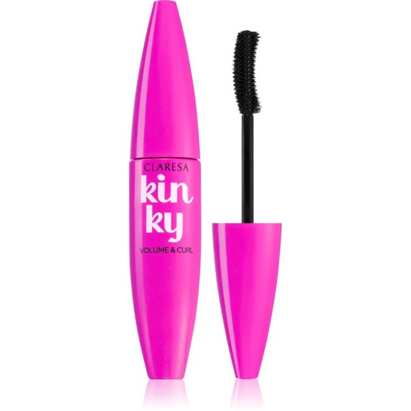 Claresa Kinky řasenka pro objem a natočení řas odstín 01 Deep Black 10 g