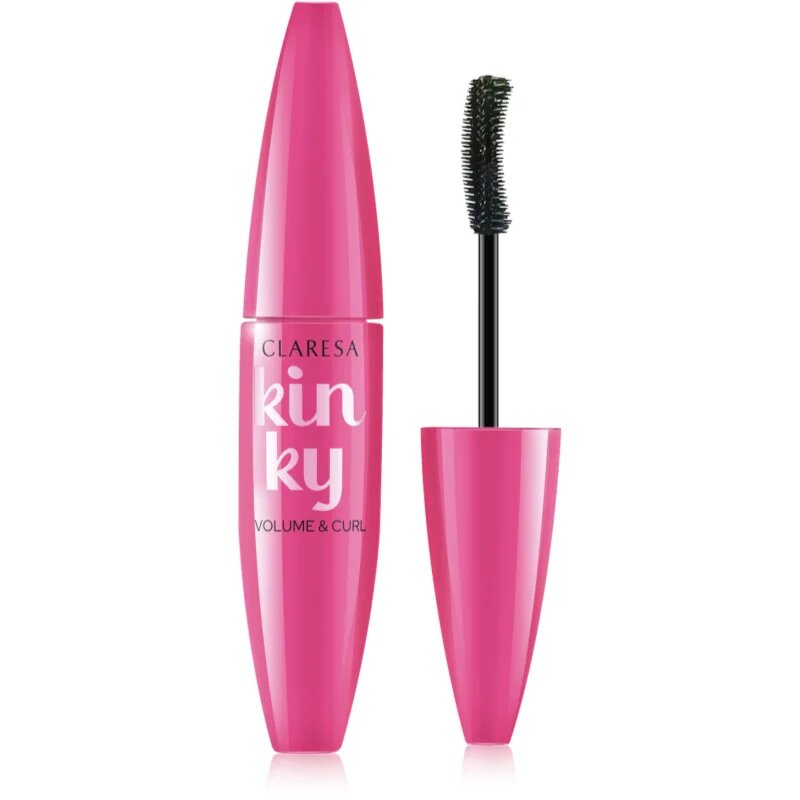 Claresa Kinky řasenka pro objem a natočení řas odstín 01 Deep Black 10 g