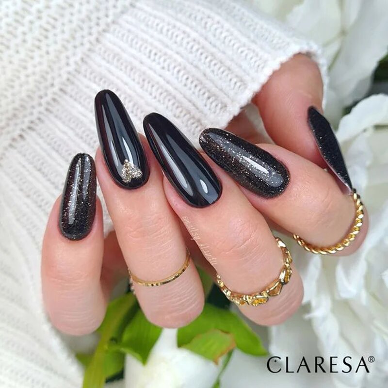 Claresa SoakOff UV/LED Color Black gelový lak na nehty odstín 900 5 g