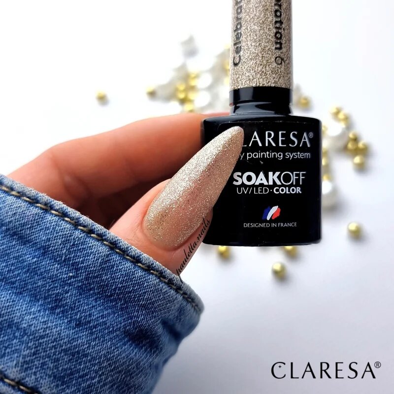 Claresa SoakOff UV/LED Color Celebration gelový lak na nehty odstín 6 5 g