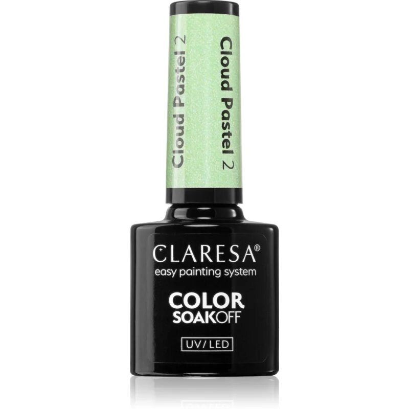 Claresa SoakOff UV/LED Color Cloud Pastel gelový lak na nehty s použitím UV/LED lampy odstín 2 5 g