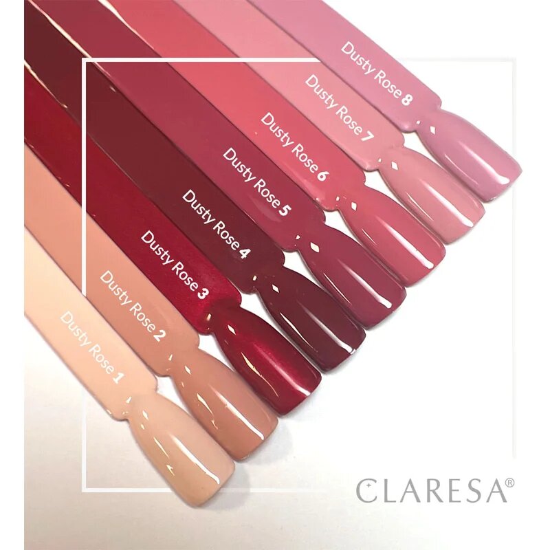 Claresa SoakOff UV/LED Color Dusty Rose gelový lak na nehty odstín 8 5 g