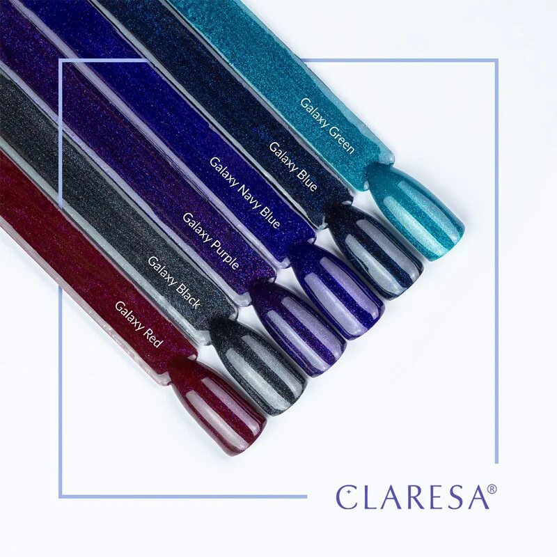 Claresa SoakOff UV/LED Color Galaxy gelový lak na nehty odstín Red 5 g