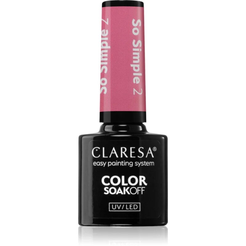 Claresa SoakOff UV/LED Color So Simple gelový lak na nehty odstín 2 5 g