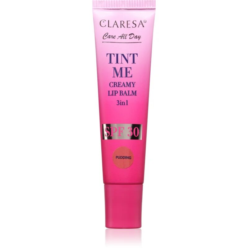 Claresa Tint Me Creamy Lip Balm balzám na rty s hydratačním účinkem odstín Pudding 12 ml