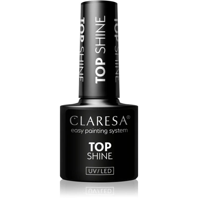Claresa UV/LED Top Shine gelový vrchní lak na nehty lesklý 5 g
