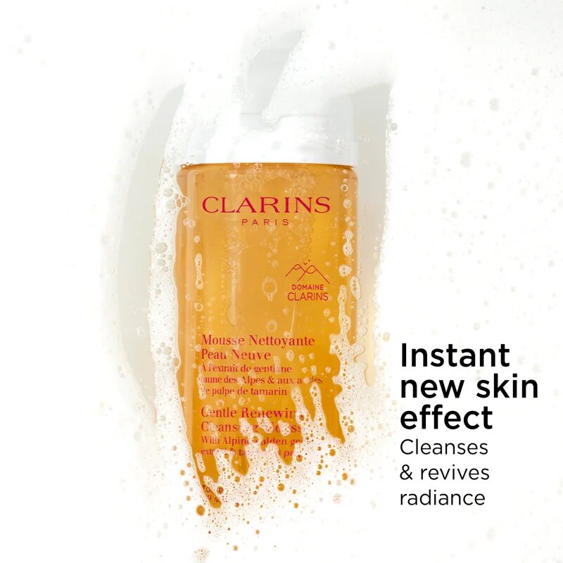 Clarins Cleansing Gentle Renewing Cleansing Mousse jemná čisticí pěna pro všechny typy pleti 150 ml